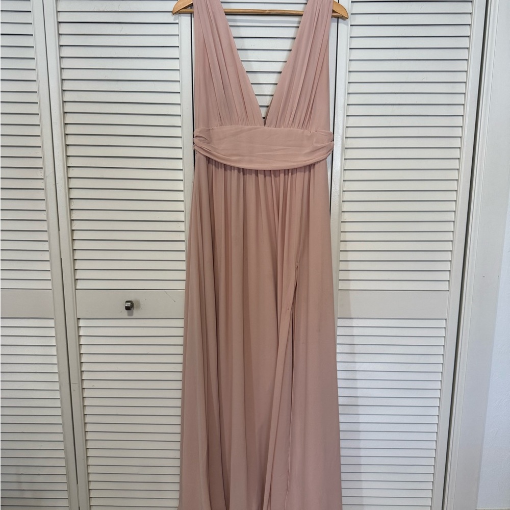 Lulu's Blush Maxi Dress